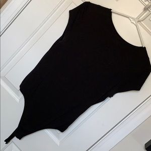 High neck black bodysuit